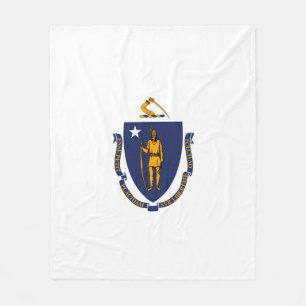 Cobertor De Velo Estado de Massachusetts Flag Design