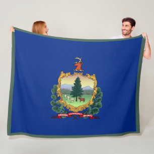 Cobertor De Velo Estado de Vermont - Impressão Patriotc