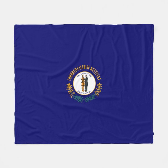 Cobertor De Velo Estado do Kentucky Flag Design (Frente (Horizontal))