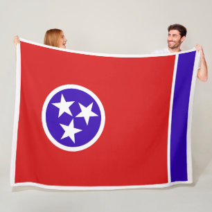 Cobertor De Velo Estado do Tennessee Flag Impressão Patriotc