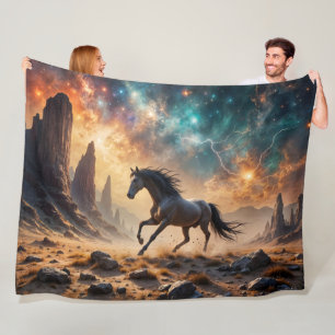 Cobertor De Velo Estalhão Selvagem na Nebulosa do Deserto