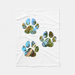 Cobertor De Velo Estampas de cães - Palmeiras tropicais