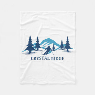 Cobertor De Velo Estância de esqui Crystal Ridge Wisconsin Esqui Es
