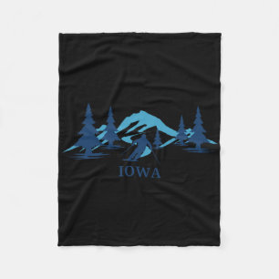 Cobertor De Velo Estância de esqui de Iowa Esquiando Esquiador