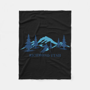 Cobertor De Velo Estância de esqui de Richmond Utah Esqui Esquiador