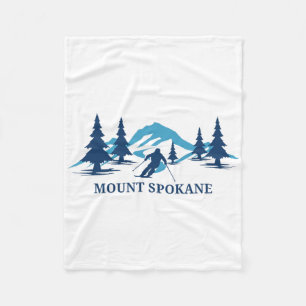 Cobertor De Velo Estância de esqui Mount Spokane Washington Esquiad
