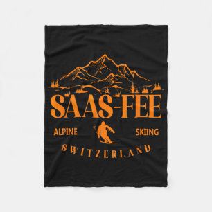 Cobertor De Velo Estância de esqui Saas-fee Alpes suíços Esqui alpi