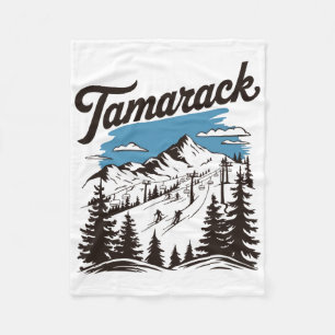 Cobertor De Velo Estância de esqui Tamarack Idaho Esqui Esquiador 2