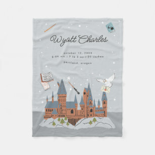 Cobertor De Velo Estatísticas de Nascimento do Bebê Harry Potter Ho