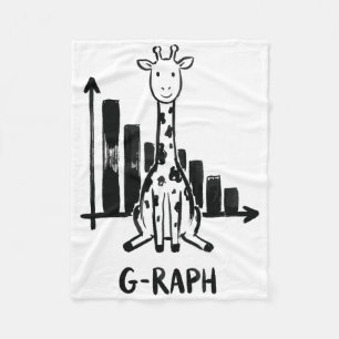Cobertor De Velo Estatísticas do Gráfico da Girafa Professor de Mat