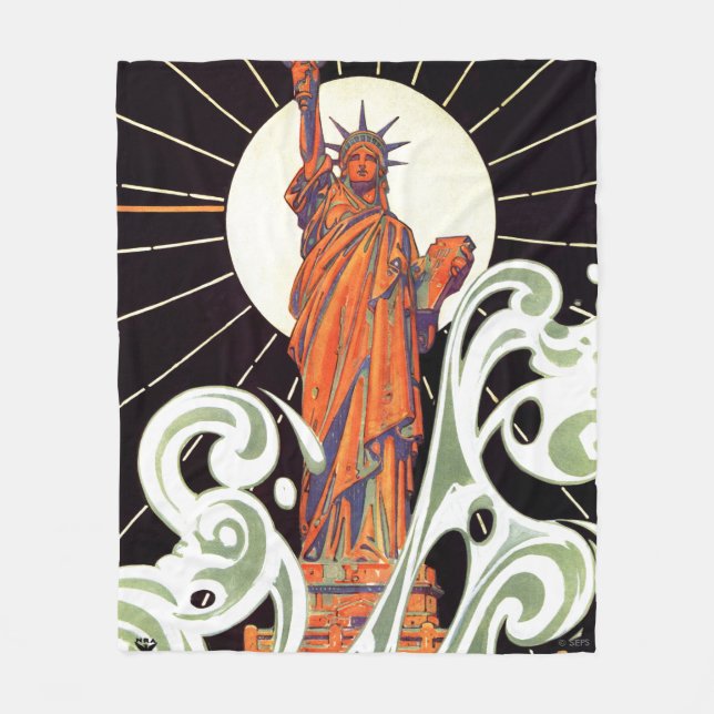 Cobertor De Velo Estátua da Liberdade (Frente)
