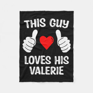 Cobertor De Velo Este Cara Ama a Sua Namorada Valerie Esposa Valent