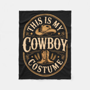 Cobertor De Velo Este É Crachá Vintage de Fantasia de Cowboy Botas 