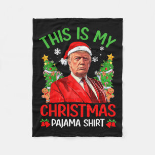 Cobertor De Velo Este É Meu Natal Pajama Engraçado Trump Xmas Pjs M