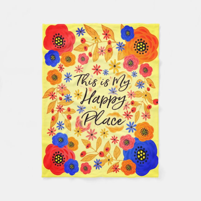 Cobertor De Velo Este é meu Sangria feliz do lugar (Frente)