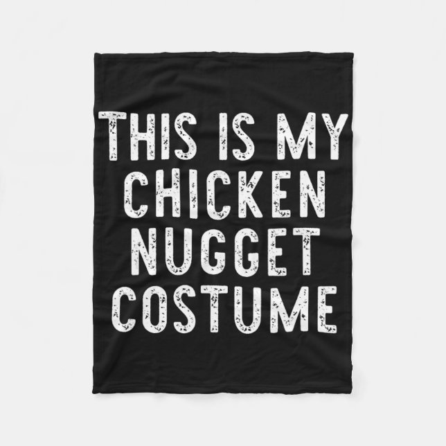 Cobertor De Velo Este É Meu Traje De Nugget De Frango Halloween Sim (Frente)