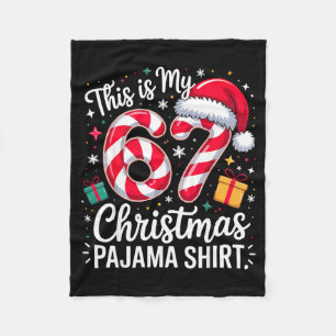 Cobertor De Velo Este É o Meu 67 Natal Pijama Funny Meme de Férias