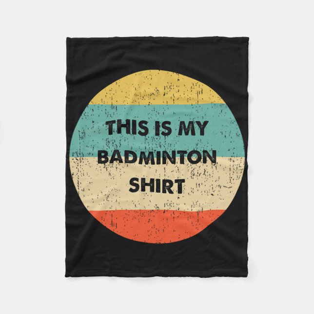 Cobertor De Velo Este É O Meu Badminton (Frente)