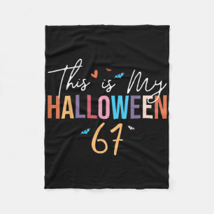 Cobertor De Velo Este É o Meu Halloween 67 Meme Divertido Seis Sete