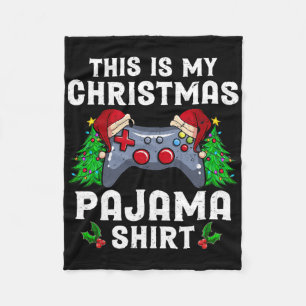 Cobertor De Velo Este É O Meu Vídeo De Jogador Do Pajama Santa Hat