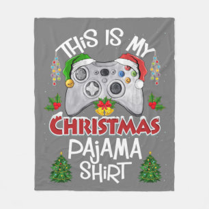 Cobertor De Velo Este é o meu vídeo de jogos do Pajama Santa Hat