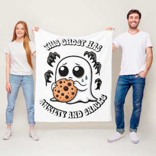 Cobertor De Velo Este Fantasma Tem Ansiedade e Cachorros