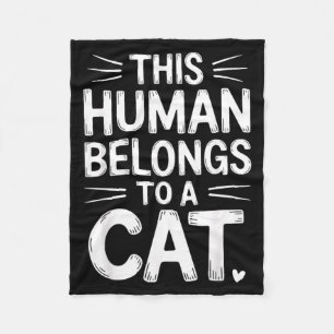 Cobertor De Velo Este Humano Pertence a um Gato