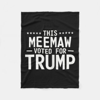 Cobertor De Velo Este Meemaw Votou Para Trump 2024 Vovó Orgulhosa