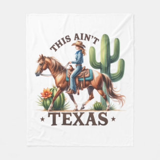 Cobertor De Velo Este não é o Cavalo de Cowgirl do Texas