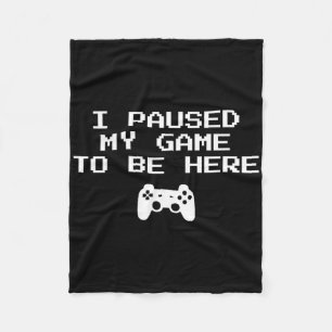 Cobertor De Velo Estética de Gamer Eu Pausar Meu Jogo Para Estar Aq