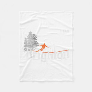Cobertor De Velo Estilo 1980 Brighton Utah Vintage Skiing T-shirt