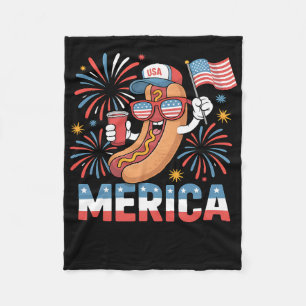 Cobertor De Velo Estilo Americano Engraçado Patriótico 4 De Julho B