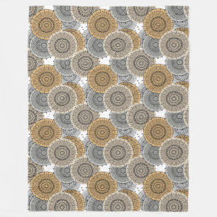 Cobertor De Velo Estilo arábico mandala oriental do padrão bege da 