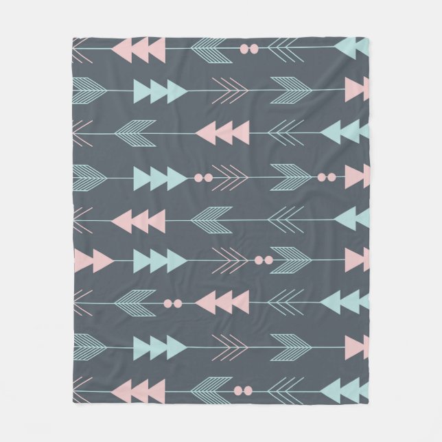 Cobertor De Velo Estilo Bohemiano Boho: Padrão Étnico Sem Olho (Frente)