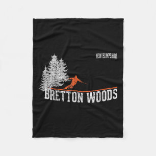 Cobertor De Velo Estilo Bretton Woods Nh Vintage, 1980