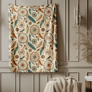 Cobertor De Velo Estilo Caloroso Catador nativo tríbal cultural