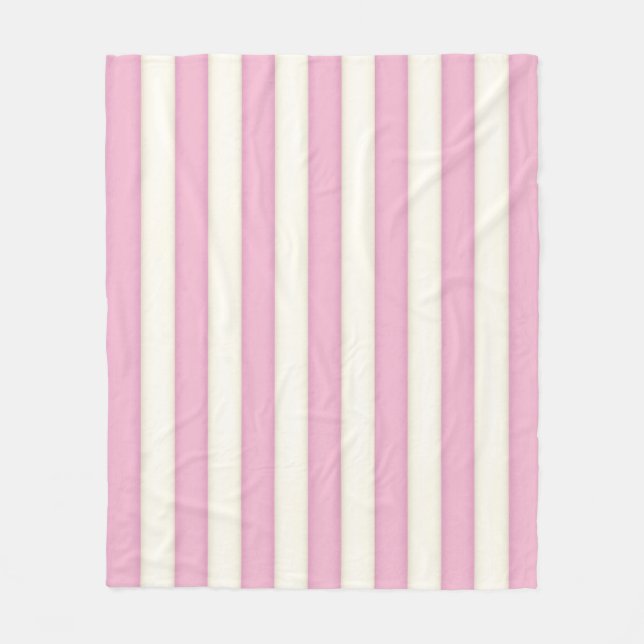 Cobertor De Velo Estilo de Algodão - Estilo Vitoriano - Rosa e Bran (Frente)