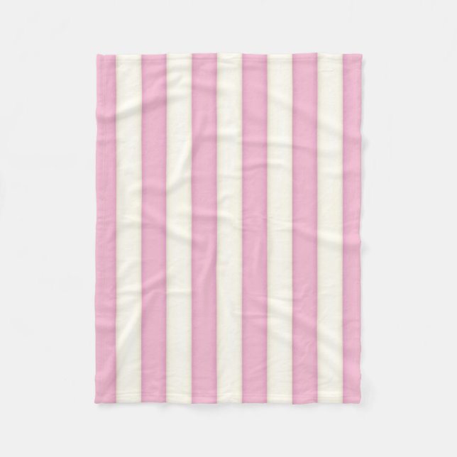 Cobertor De Velo Estilo de Algodão - Estilo Vitoriano - Rosa e Bran (Frente)