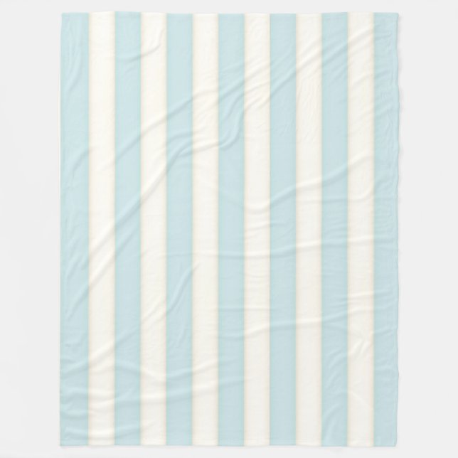 Cobertor De Velo Estilo de Algodão Vitoriano Branco e Azul (Frente)
