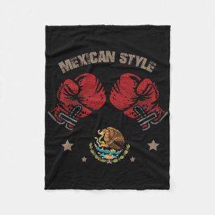 Cobertor De Velo Estilo de Boxing Mexicano Bandeira México Estilo d