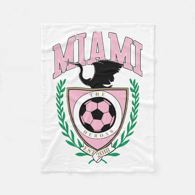 Cobertor De Velo Estilo de Variação de Futebol de Miami (Frente)