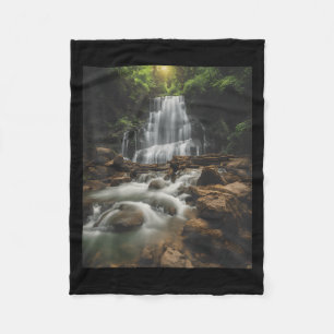 Cobertor De Velo Estilo de Vida Cachoeira_ Quedas Pastel e Chamado