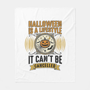 Cobertor De Velo Estilo de vida de Halloween Tipografia de Abóbora 