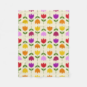 Cobertor De Velo Estilo escandinavo Colorido no Padrão de Flor Crm