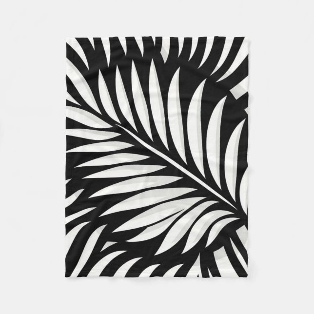 Cobertor De Velo Estilo Leaf Zebra Stripes (Frente)