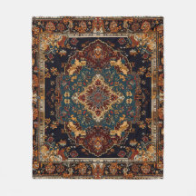 Estilo marroquino azul vermelho