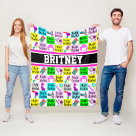 COBERTOR DE VELO ESTILO PERSONALIZADO DO CABELO FUNKY E CHIC