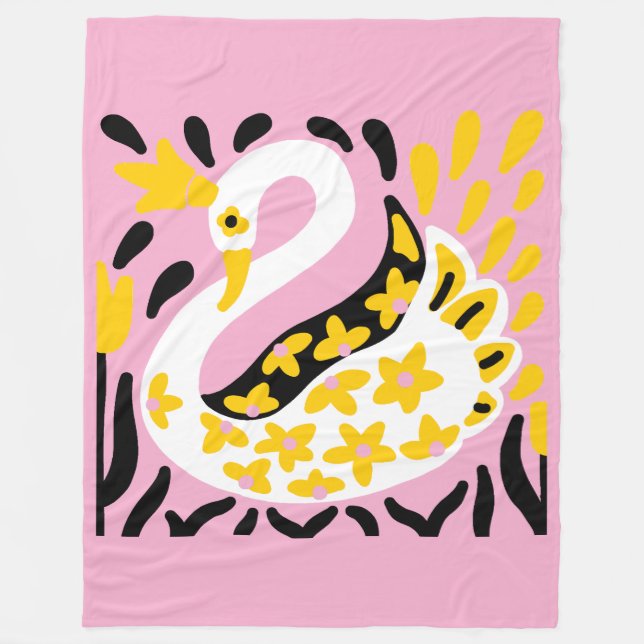 Cobertor De Velo Estilo Russo Fada Fale Cobra Real Cisne (Frente)