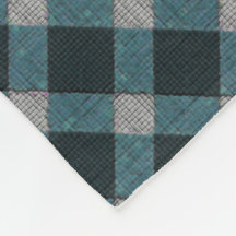 Estilo Tartan em ciano cinza e alivio esculpido co