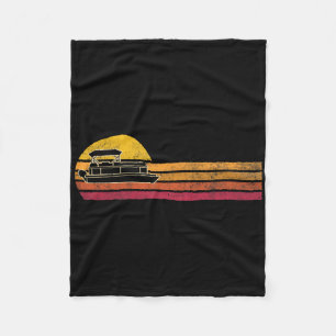 Cobertor De Velo Estilo Vintage Boat Silhouette Retro Boatat